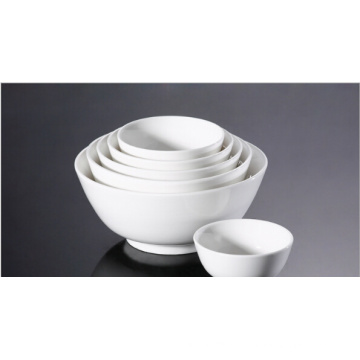 Haonai diseñó 4-6 pulgadas super blanco tazón de porcelana